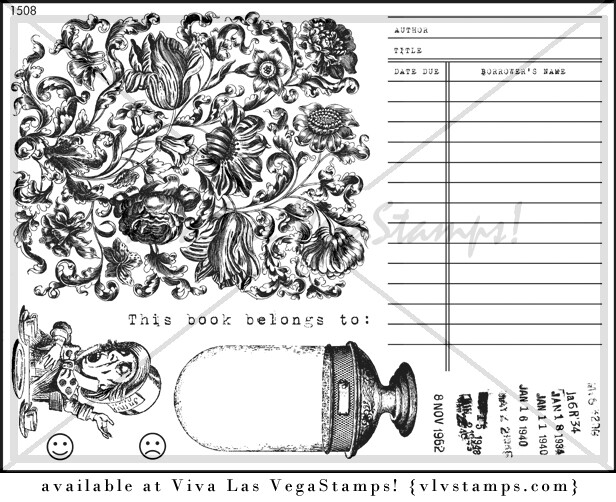 Unmounted Rubber Stamp Plate, Unmounted/Uncut Pink Rubber Stamps