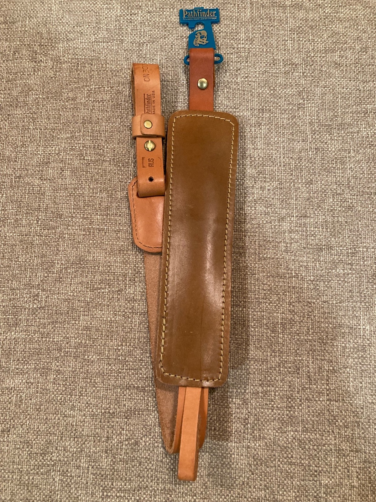 Vintage NOS Pathfinder Padded Leather Rifle Sling Strap CN300P