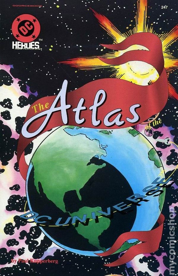 DC Heroes Role-Playing Game The Atlas of the DC Universe SC #247 FN 1990