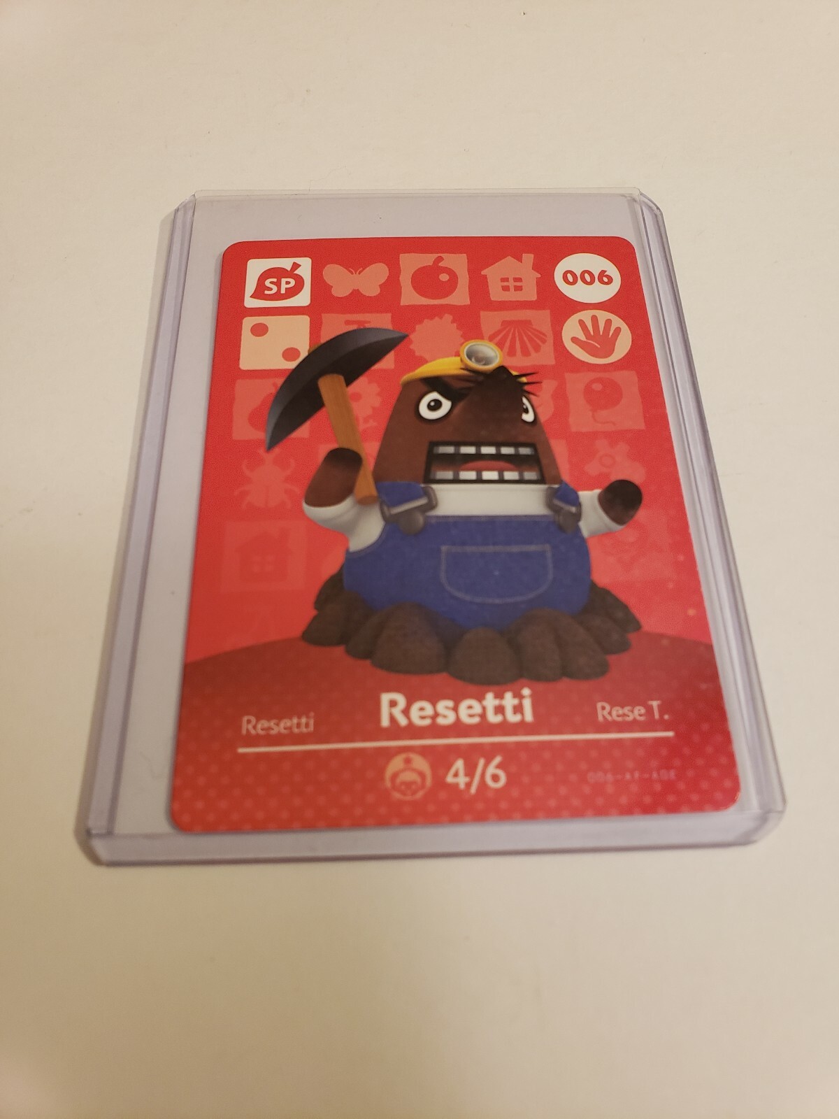 Resetti # 006 Anima Crossing Card Series 1 Authentic MINT NEVER SCANNED!
