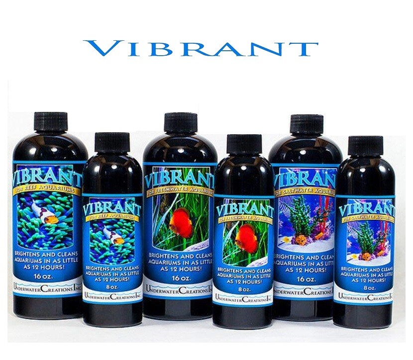 VIBRANT AQUARIUM CLEANER REEF SALTWATER FRESHWATER 8OZ 16OZ UNDERWATER CREATIONS