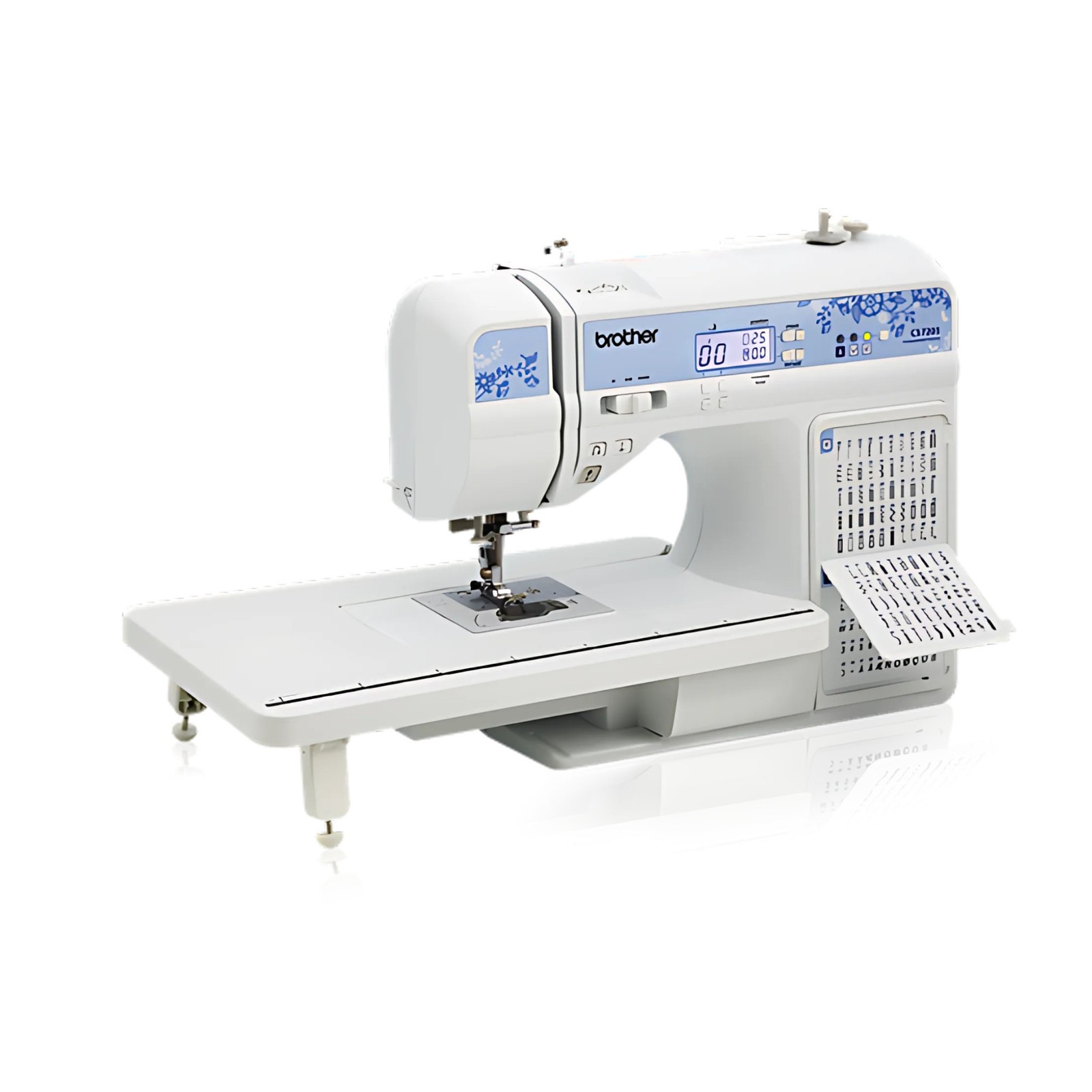 Brother CS7205 Computerized Sewing Machine Wide Table 205 Stitches