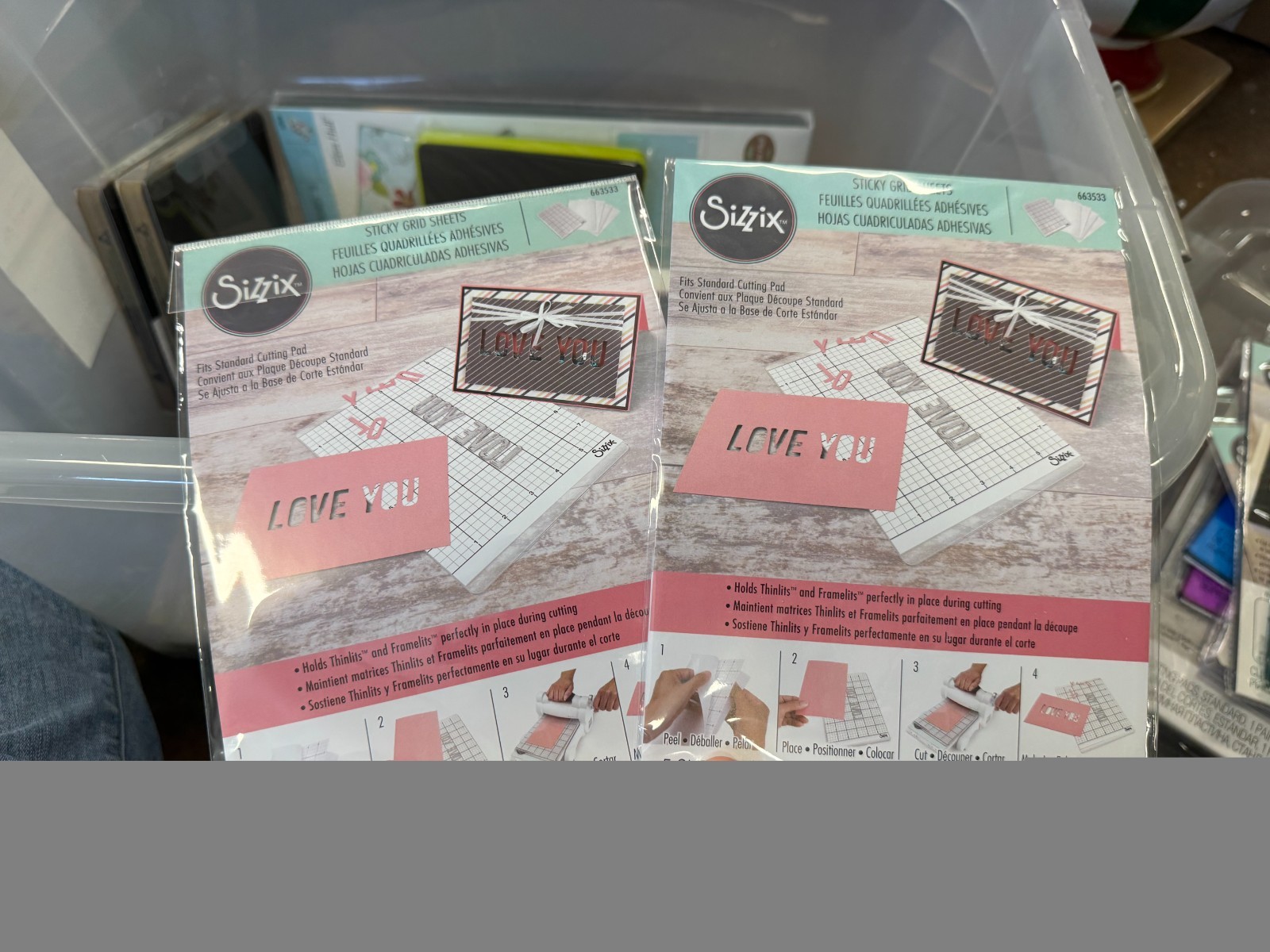 Sizzix Sticky Grid Sheets (2-Pack Lot)