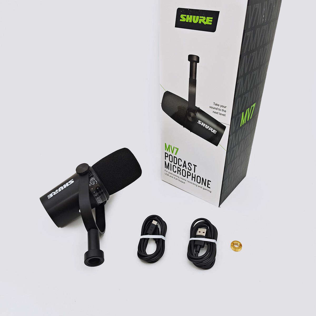 MV7 Dynamic Vocal Microphone Cardioid Form Factor USB/XLR Compatible US