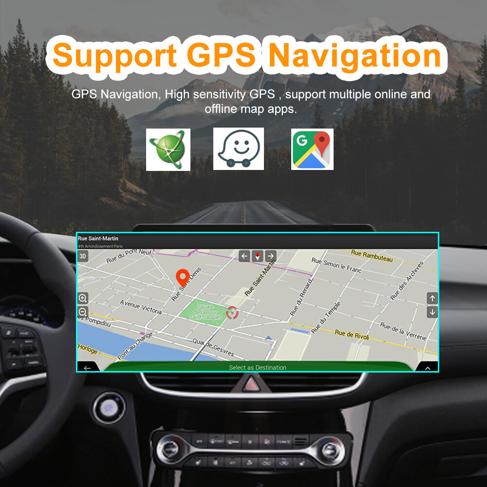 Android 14 For GMC Sierra 2008-2012 Car Radio Player GPS Navigation 8GB+128GB BT