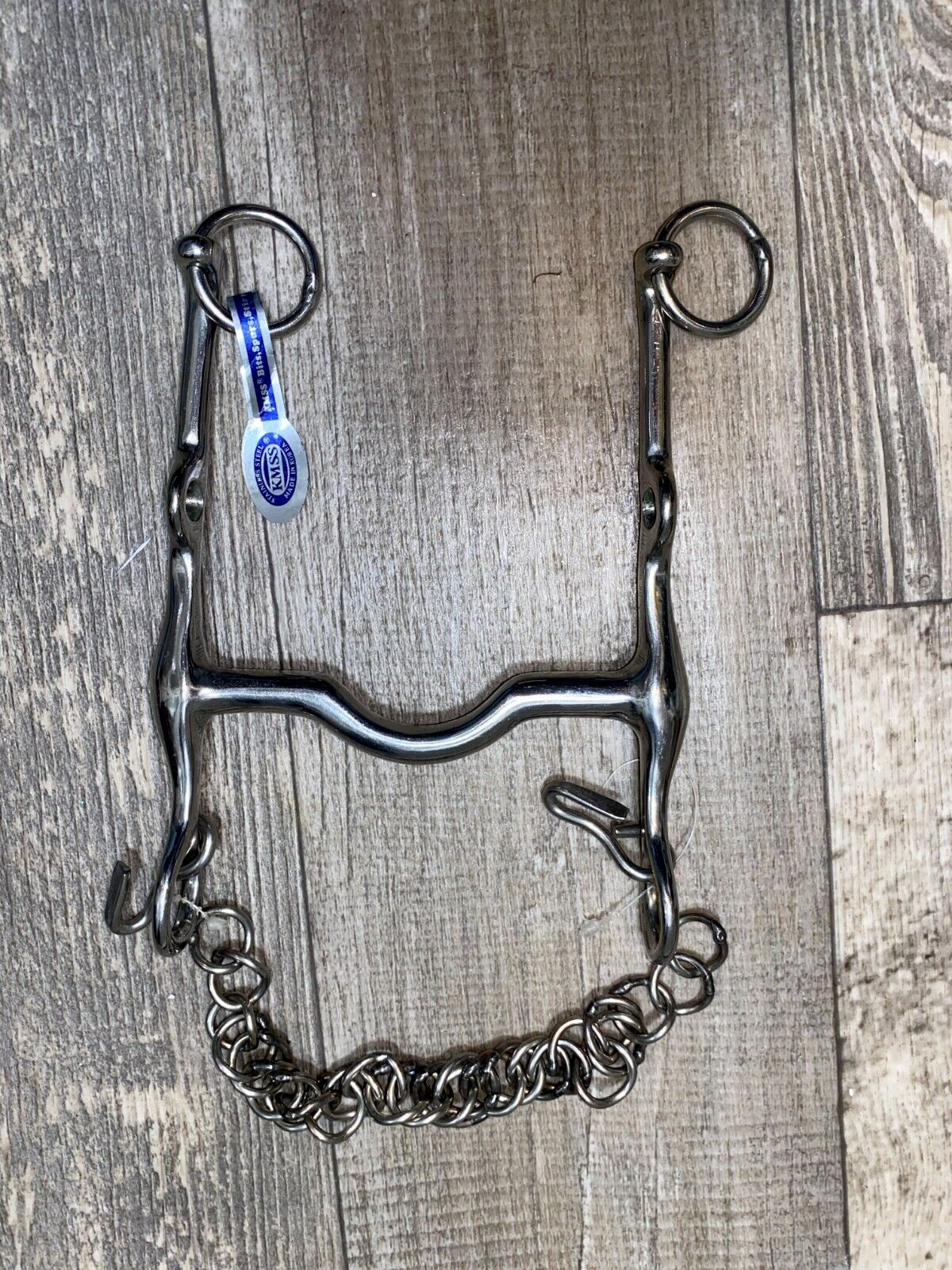 NEW WITH TAG 4 1/2'' KMSS STAINLESS STEEL DRESSAGE CURB BIT