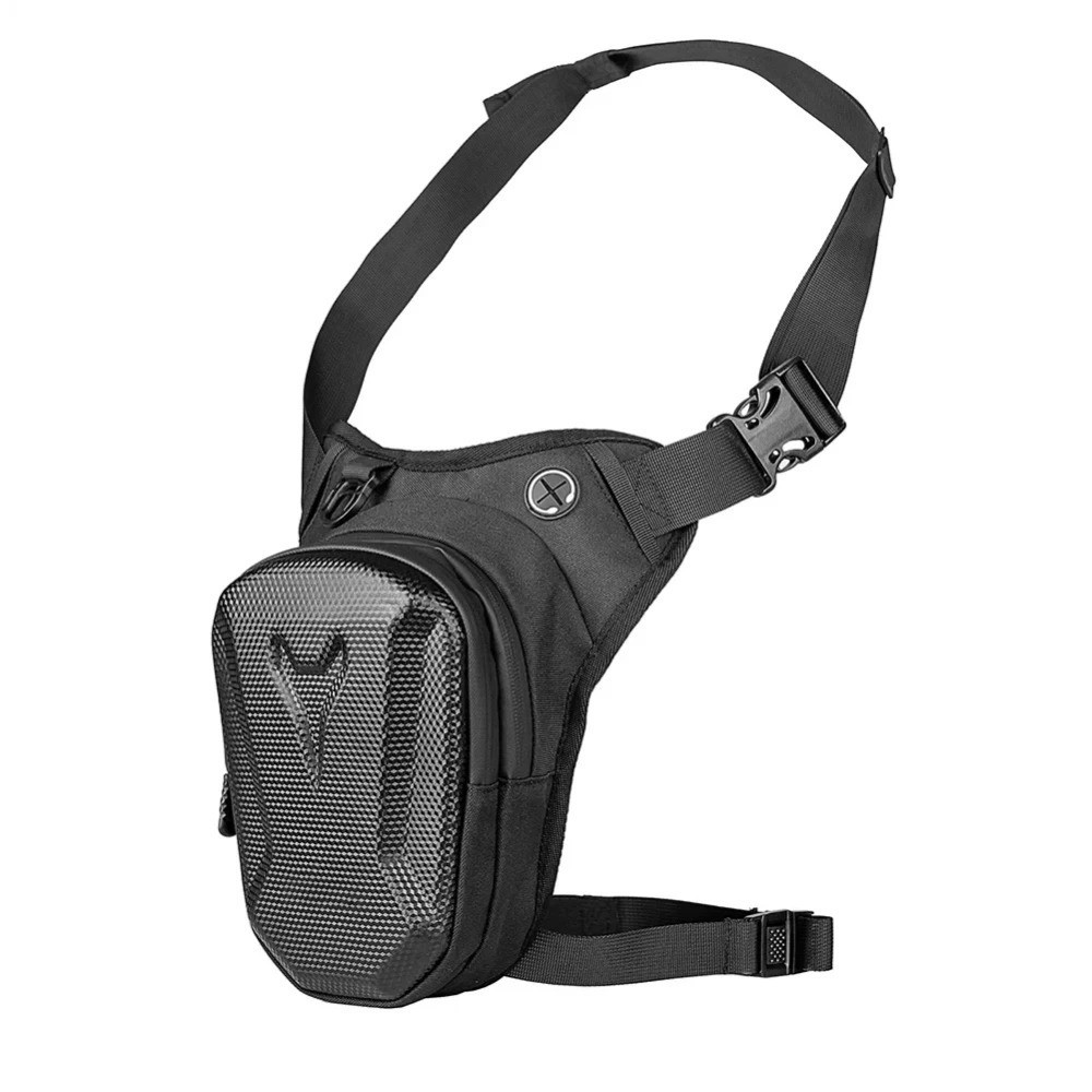 Motorcycle Drop Leg Bag Hard Shell Waterproof Riding Thigh Pack Biker Pouch