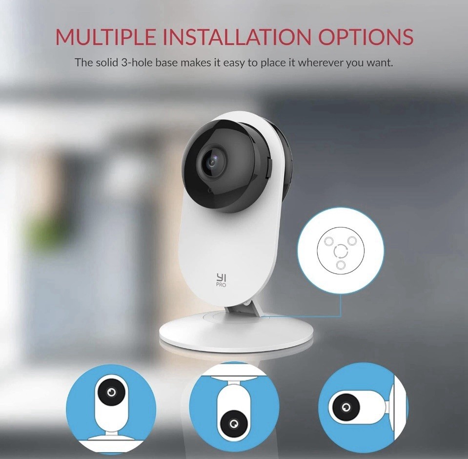 YI Pro 2pc Home Camera 2K Wireless IP Security Surveillance System Night Vision