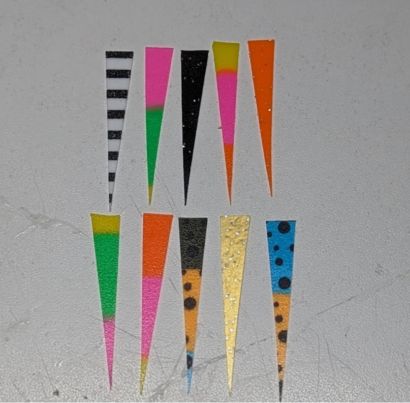 1.5" Silicone Crappie Jig Wedge Tails 50