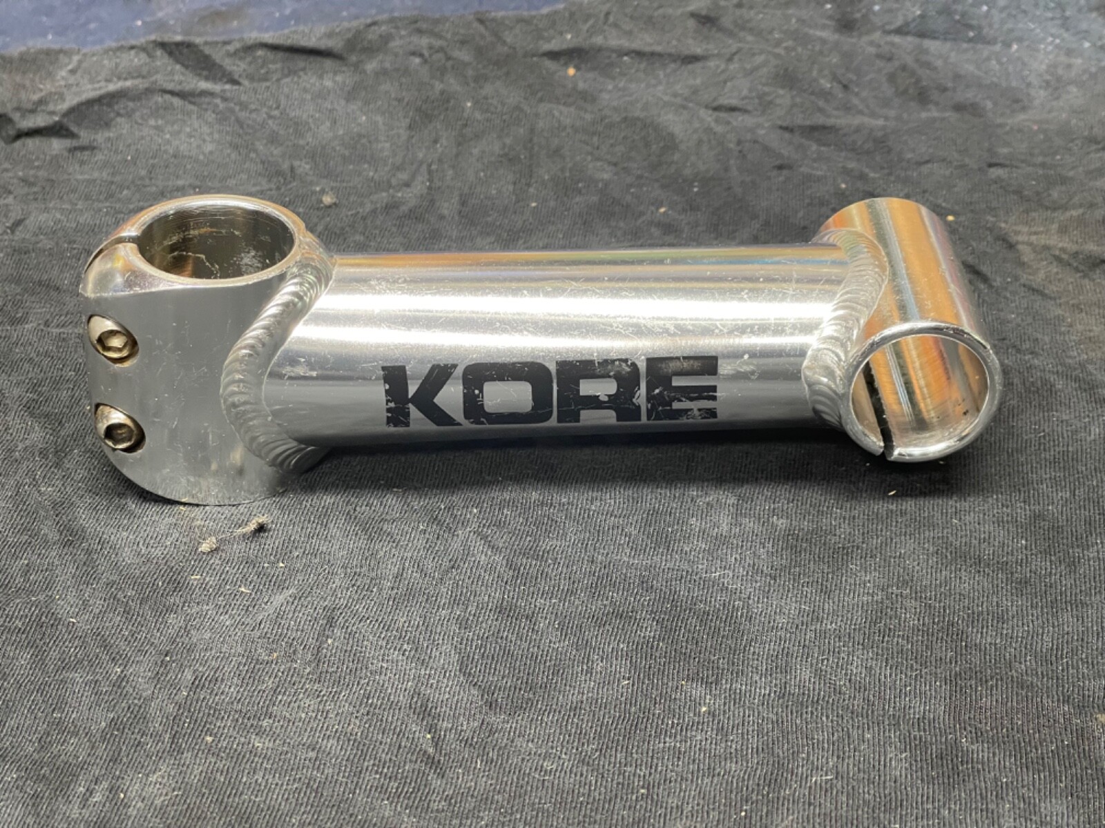 Vintage KORE 1 1/8 135mm 25.4 Clamp Silver Stem