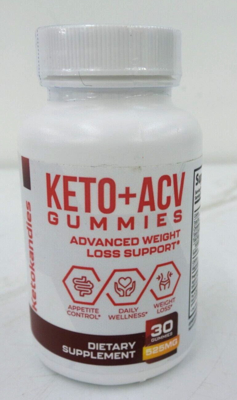 KETO KANDIES KETO+ ACV GUMMIES  525 MG 30 GUMMIES EXP: 02/26  (G133173-1 B-15)