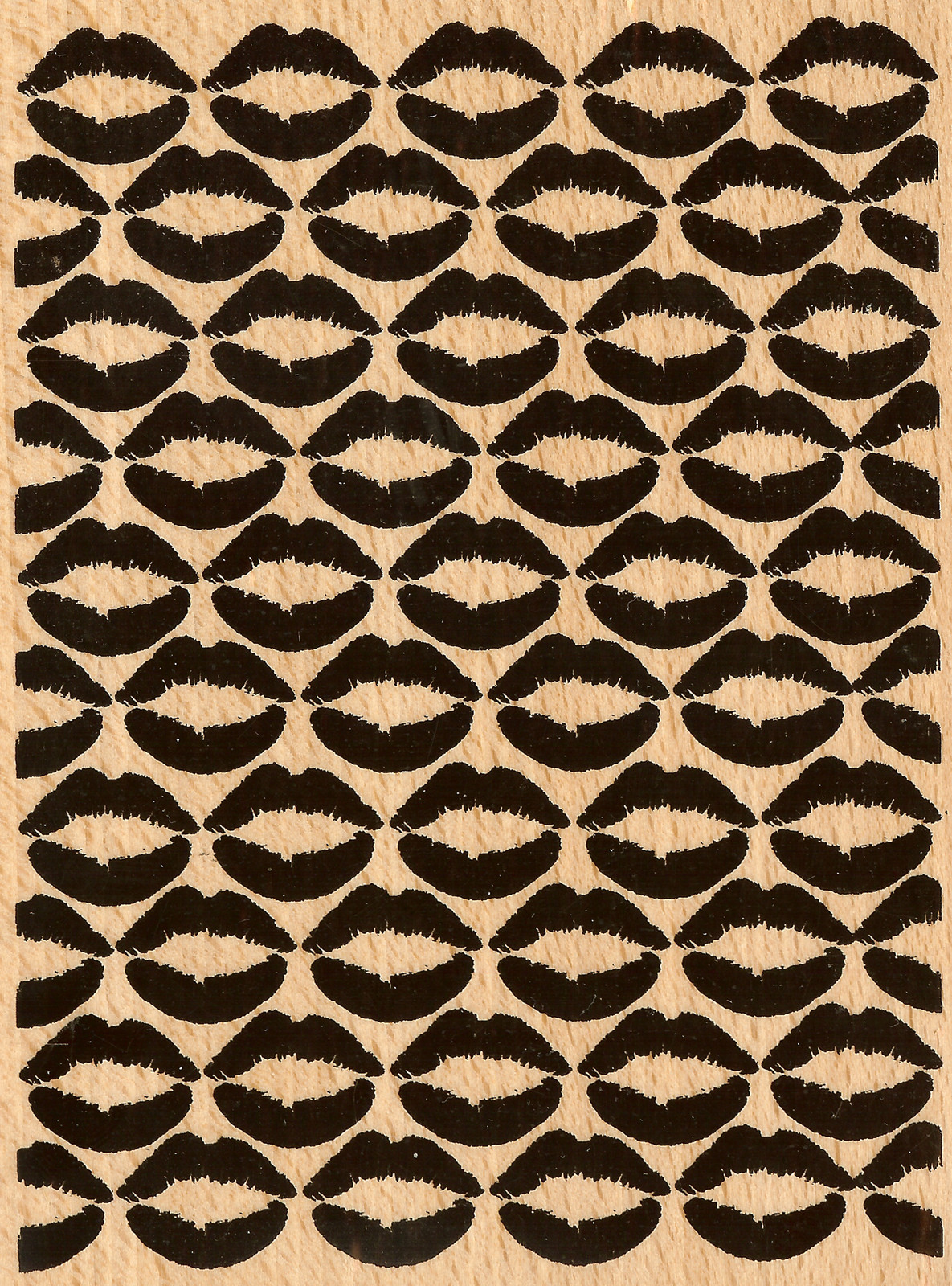 Valentine Kisses Galore Backgroud Wood Mounted Rubber Stamp STAMPENDOUS R219 New