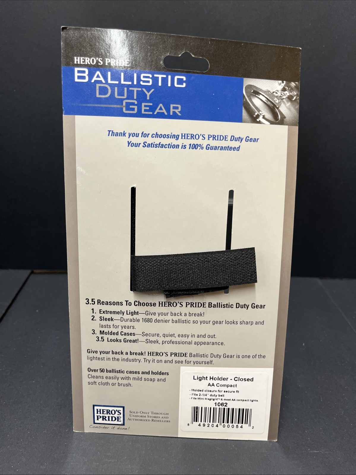 Hero’s Pride Ballistic 1062 Nylon Light Holder NEW LAW ENFORCEMENT