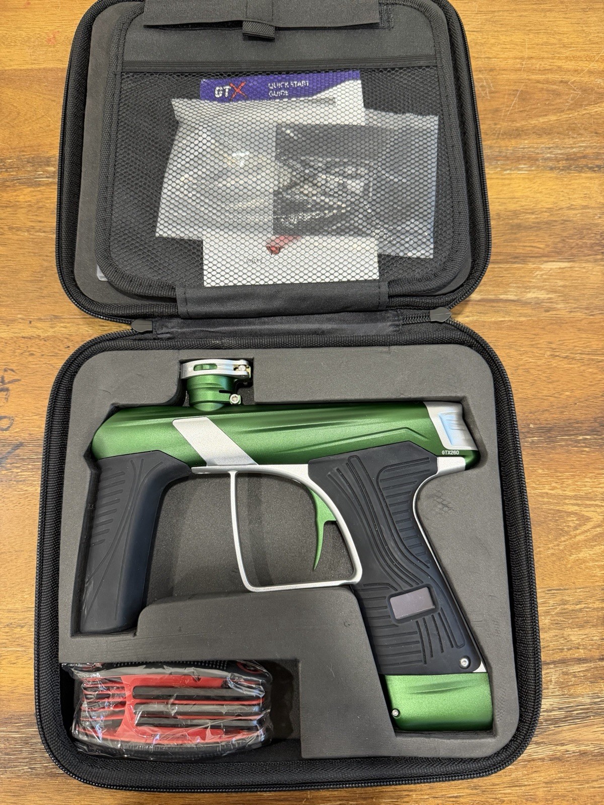 MacDev GTX Electronic Paintball Marker Green NXL  w/ Case