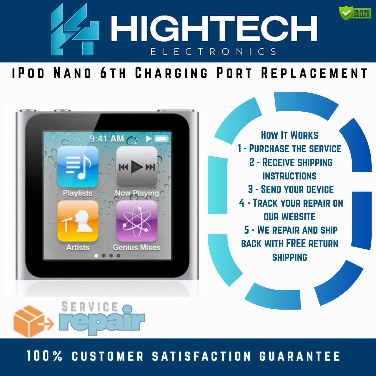 iPod Nano 6th Charging Port Replacement Service