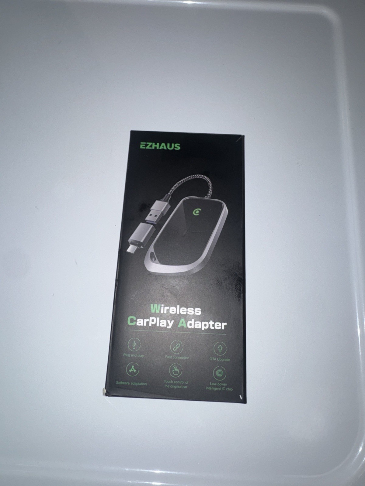 Ezhaus Wireless CarPlay Adapter Plug & Play Convert Wired to Wireless for iPhone
