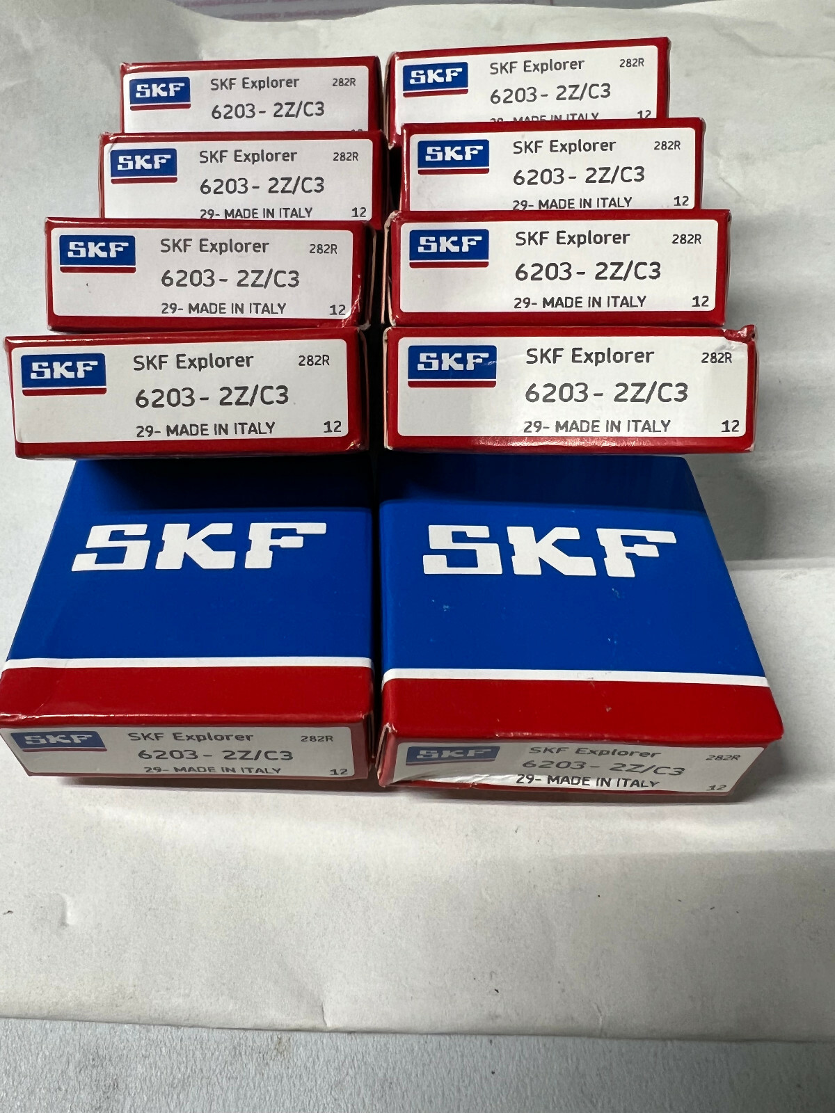 10 x 6203-ZZ SKF C3 2Shielded Metal Ball Bearing 17mmx40mmx12mm ZZ 2Z NEW ITALY