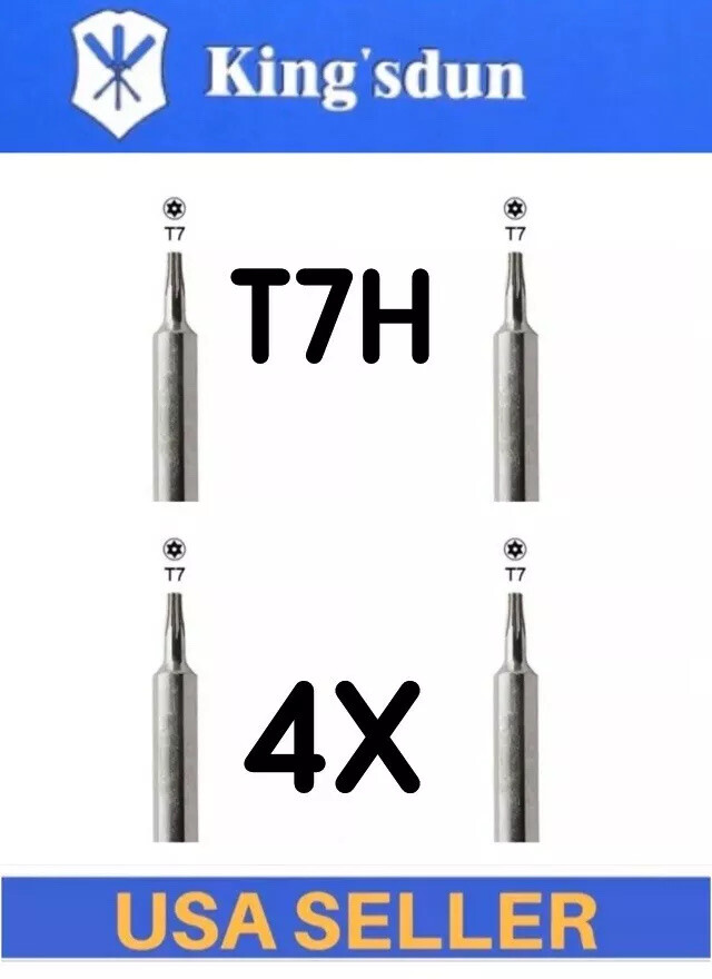 4 PCS CR-V T7 TR7 T7H Torx screwdriver Security torx bit 4MM Hex