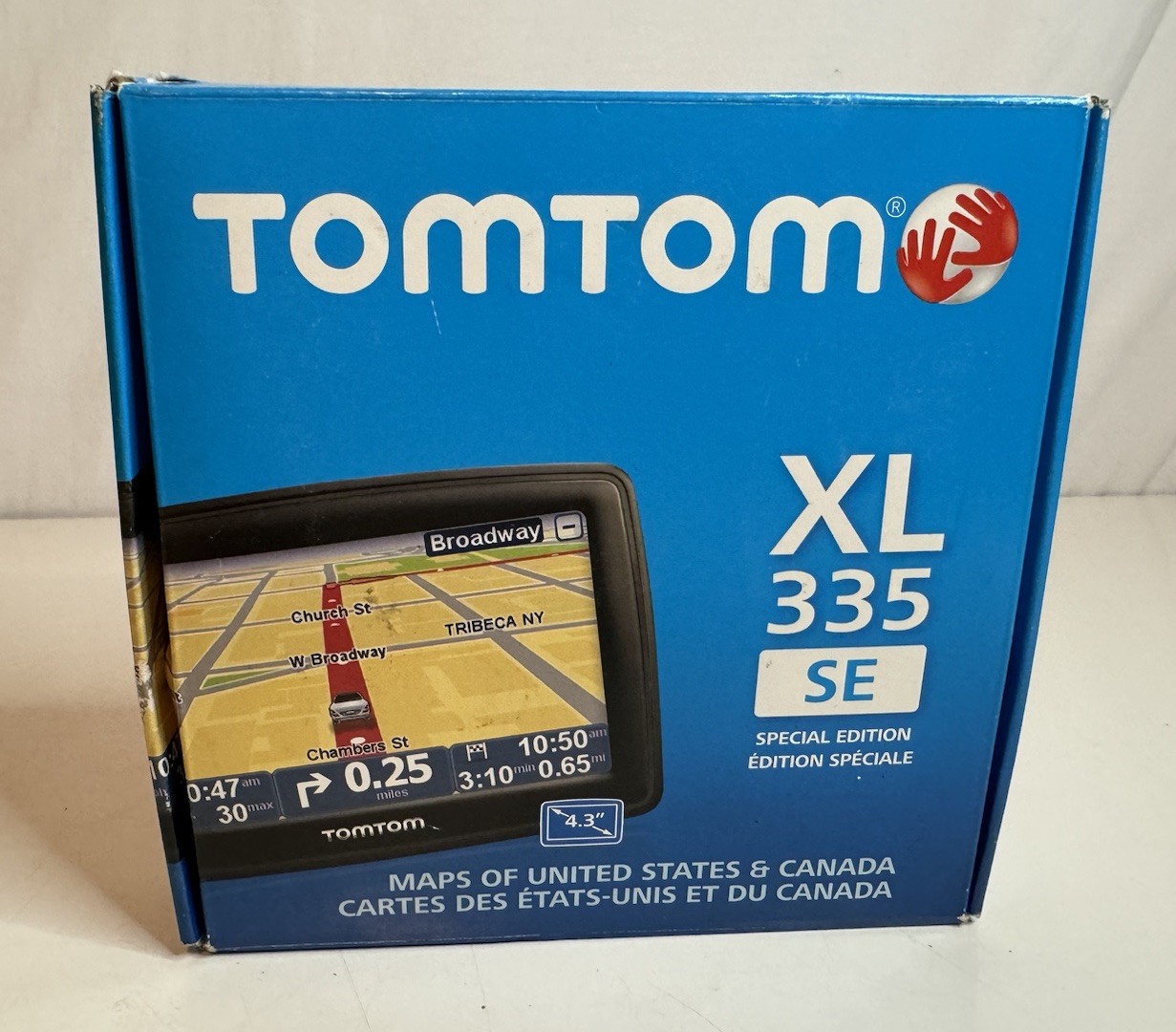 TomTom XL 335 SE GPS Special Edition 4.3” Touchscreen USB Cable Charger Bundle
