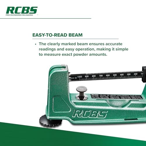 Mechanical Reloading Scale 1000 Grain Capacity 0.1 Grain Accuracy Beam Scale