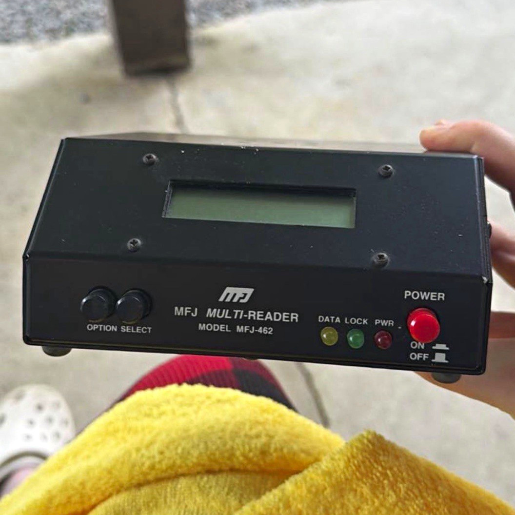 MFJ Multi-Reader MFJ-462 HF Morse Code Reader Printer Port Data Lock 12 VDC