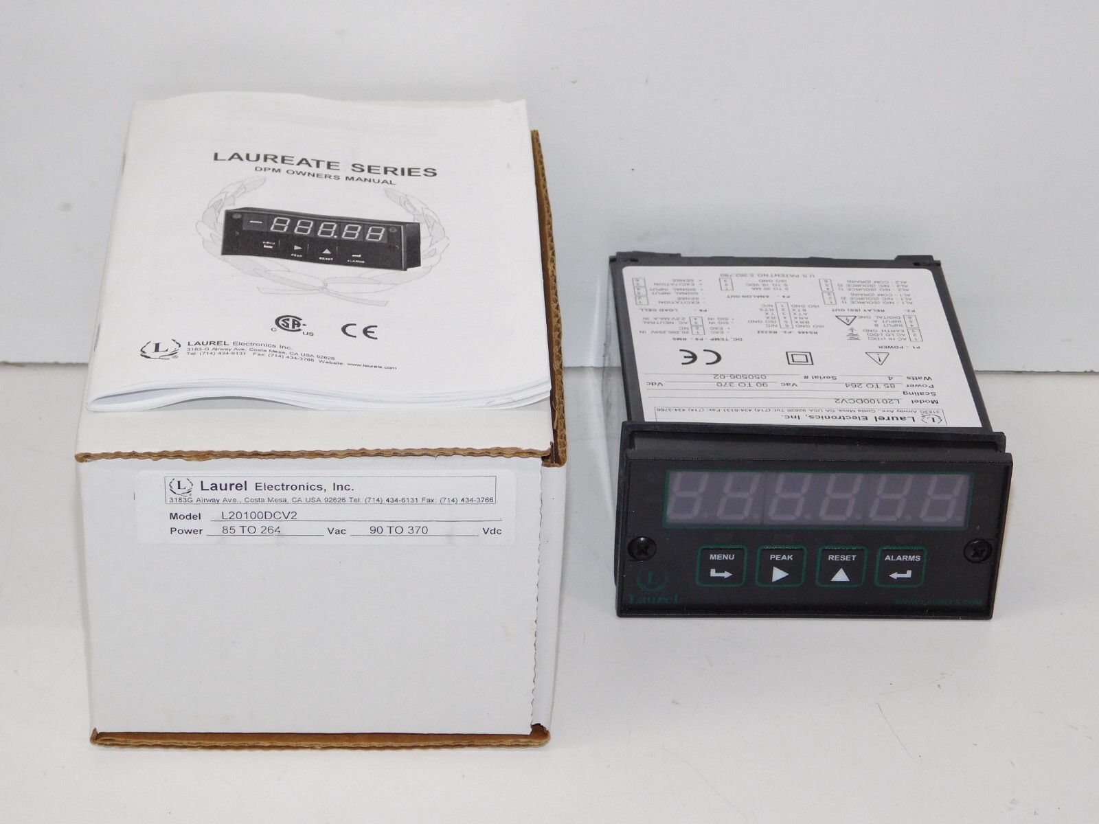 New Laurel Electronic L20100DCV2 Laureate DPM Digital Panel Process Meter Module