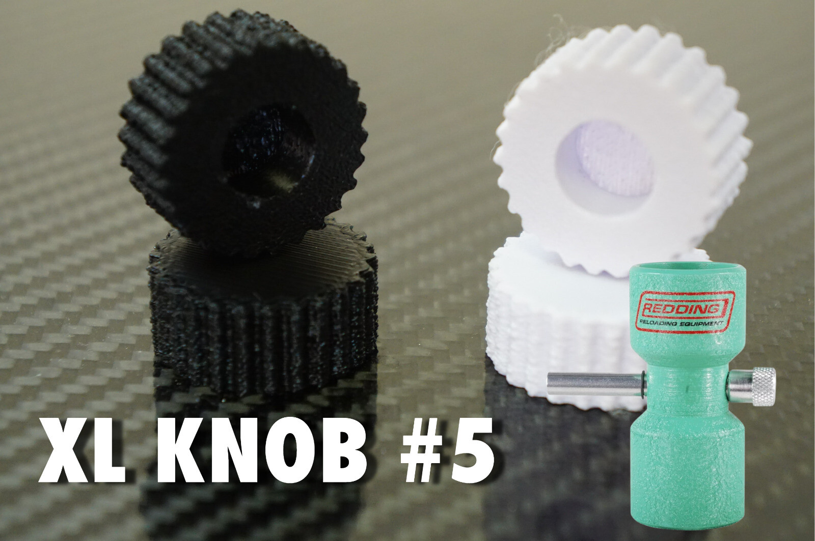 Precision Wheel Turn Knob Upgrade for Redding #5 Powder Trickler