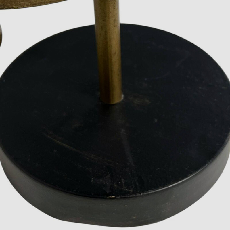 Zuo Black Gold Home Decor Rotating World Balc Tabletop Globe 16"