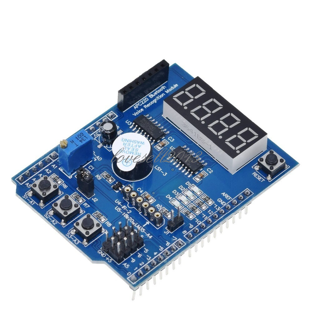 Multi-Function Shield with Buzzer LM35 4LED for Arduino R3 Lenardo Mega2560