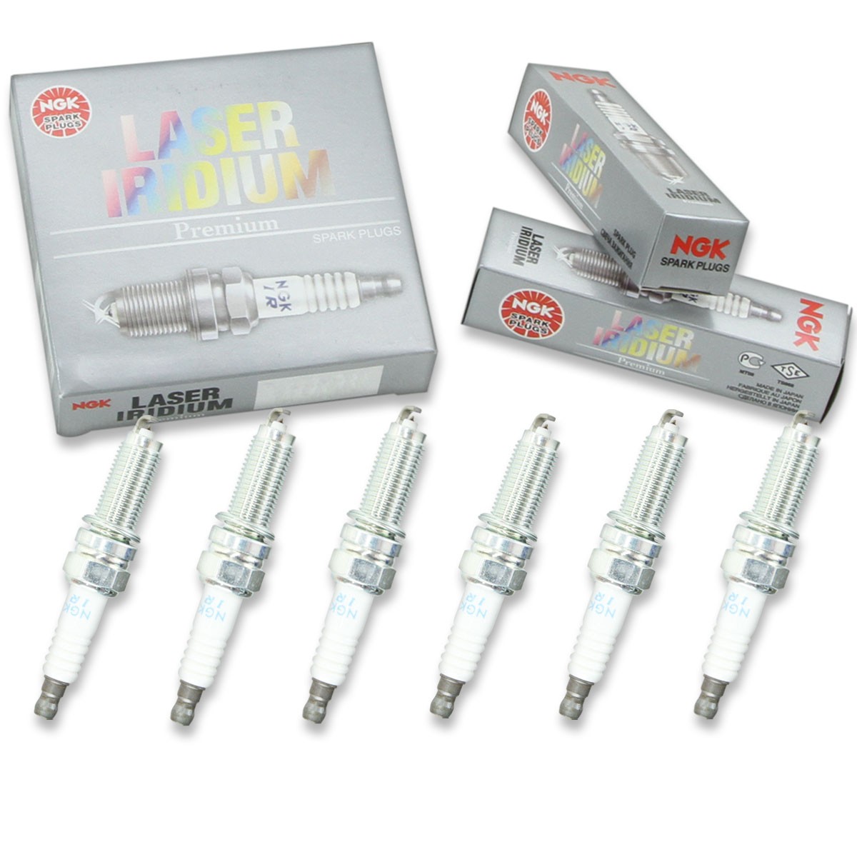 6 pcs NGK Laser Iridium Spark Plugs for 2009-2011 Honda Pilot 3.5L V6 3.5L - my