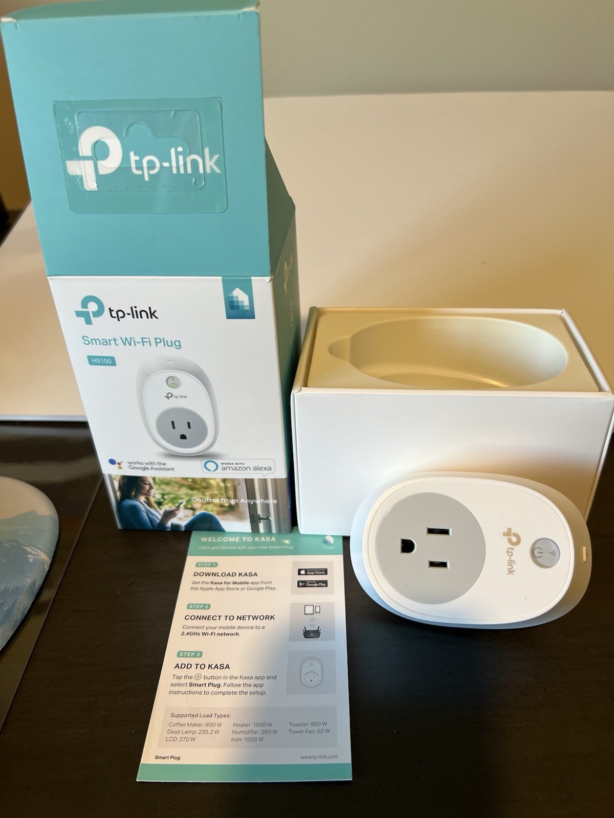 Kasa Smart WiFi Plug by TP-Link - Smart Plug, No Hub Required, Works with Alexa