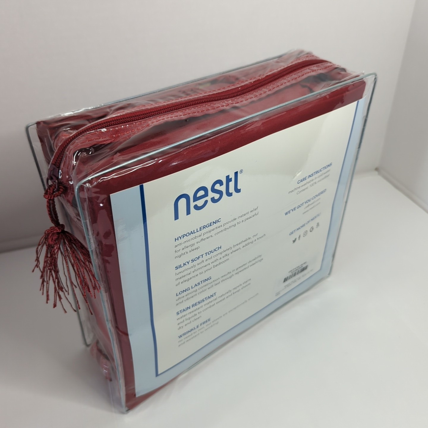 Nestl 4pc Queen Sheet Set Deep Pocket Luxury Soft Microfiber NEW