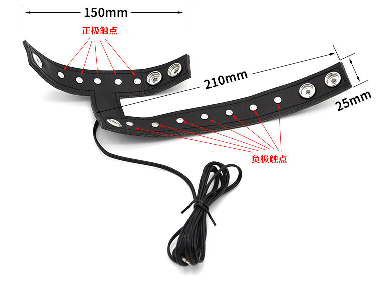 E-Stim Electric Pulse Host Shocking Male Ring Device Therapy Stretcher Enhance