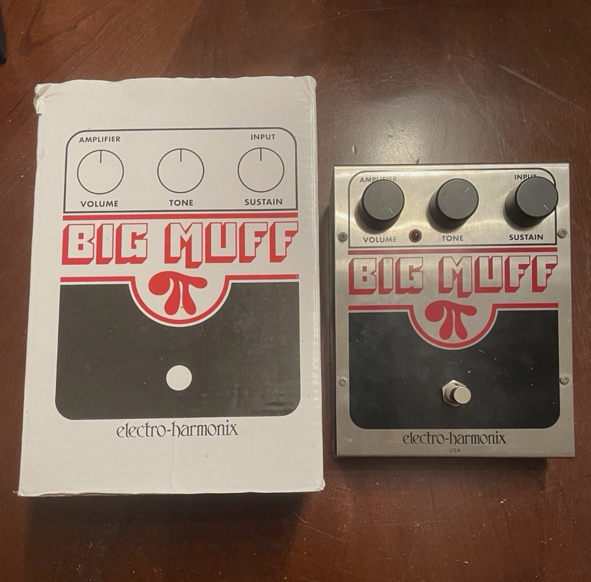 Electro-Harmonix Big Muff Analog Fuzz Effects Pedal for Electric Guitar w/ Box