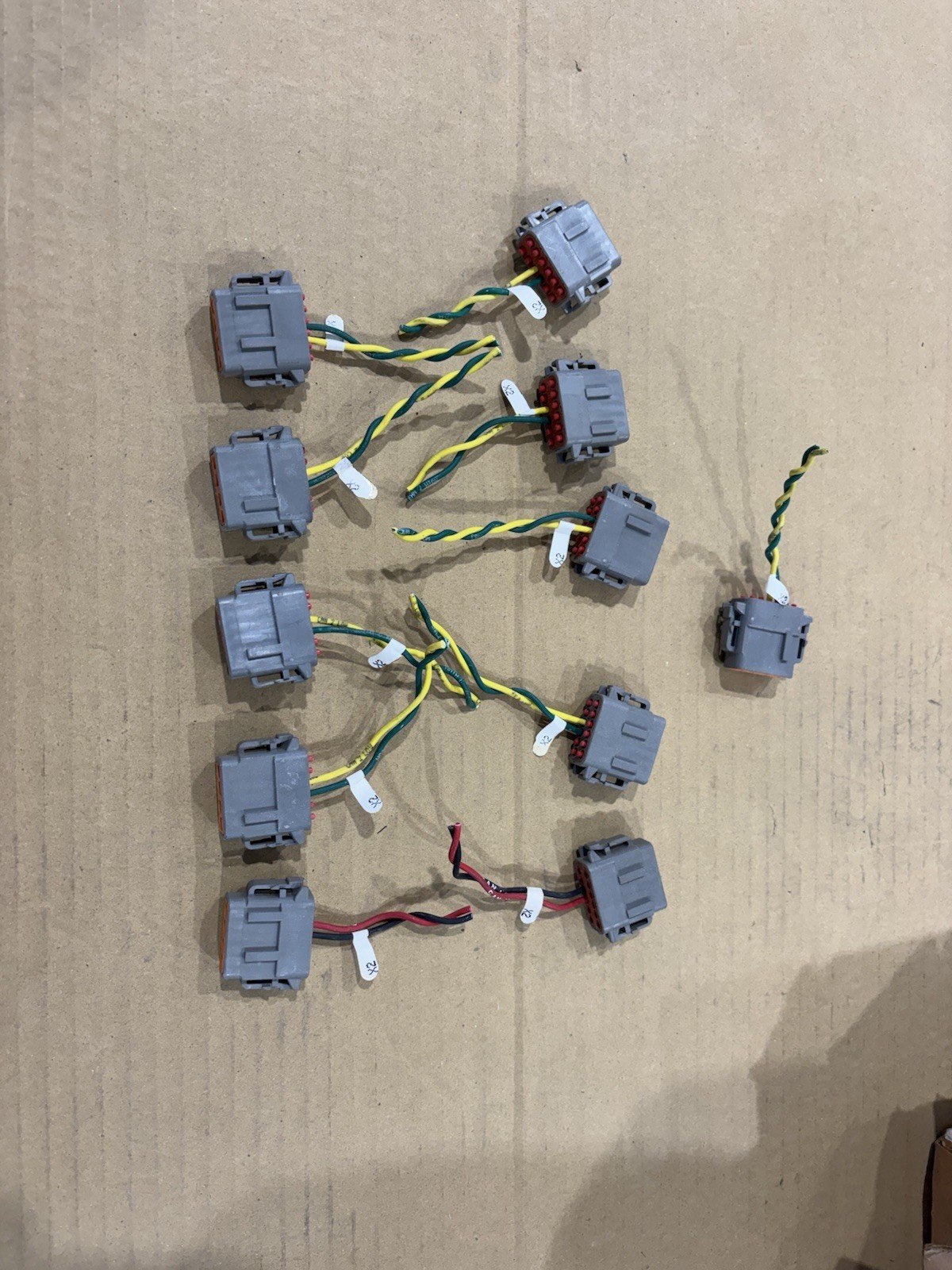 11 Pc. Deutsch DTM06-12S With 2 Pigtails