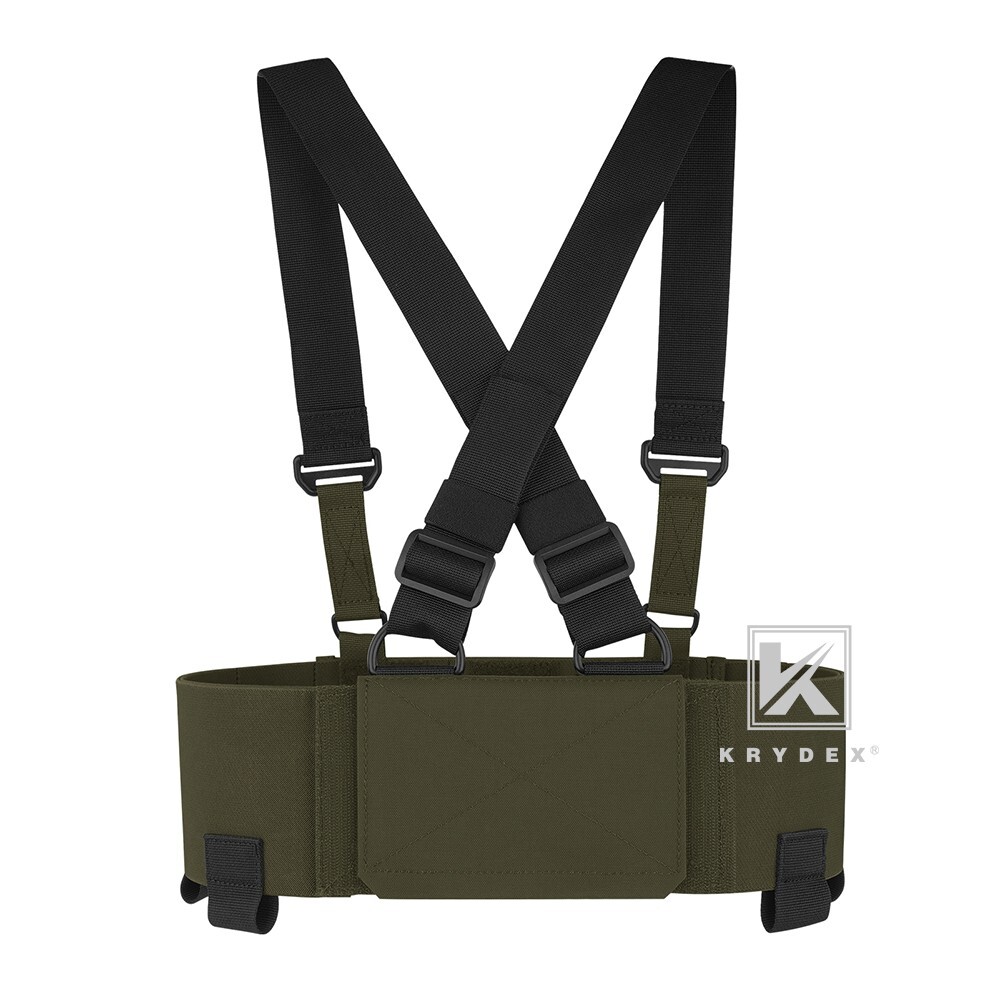 KRYDEX Concealed Carry Low-Vis Chest Rig Pouch Elastic Cummerbund Ranger Green