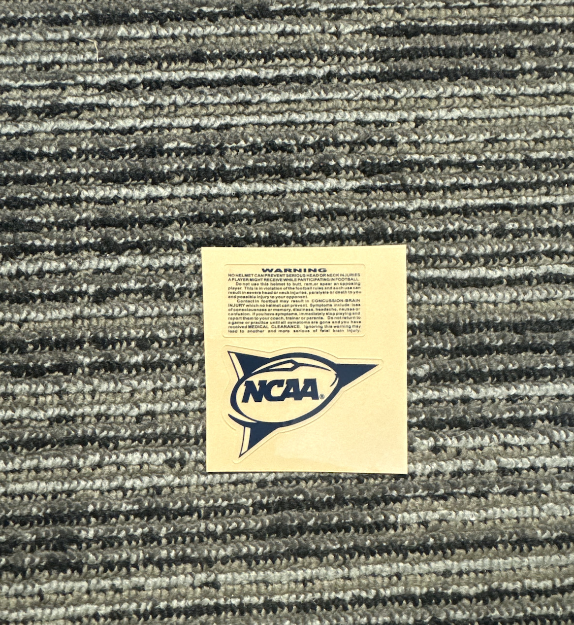 Notre Dame NCAA Pennant & Warning Label Football Helmet Decals