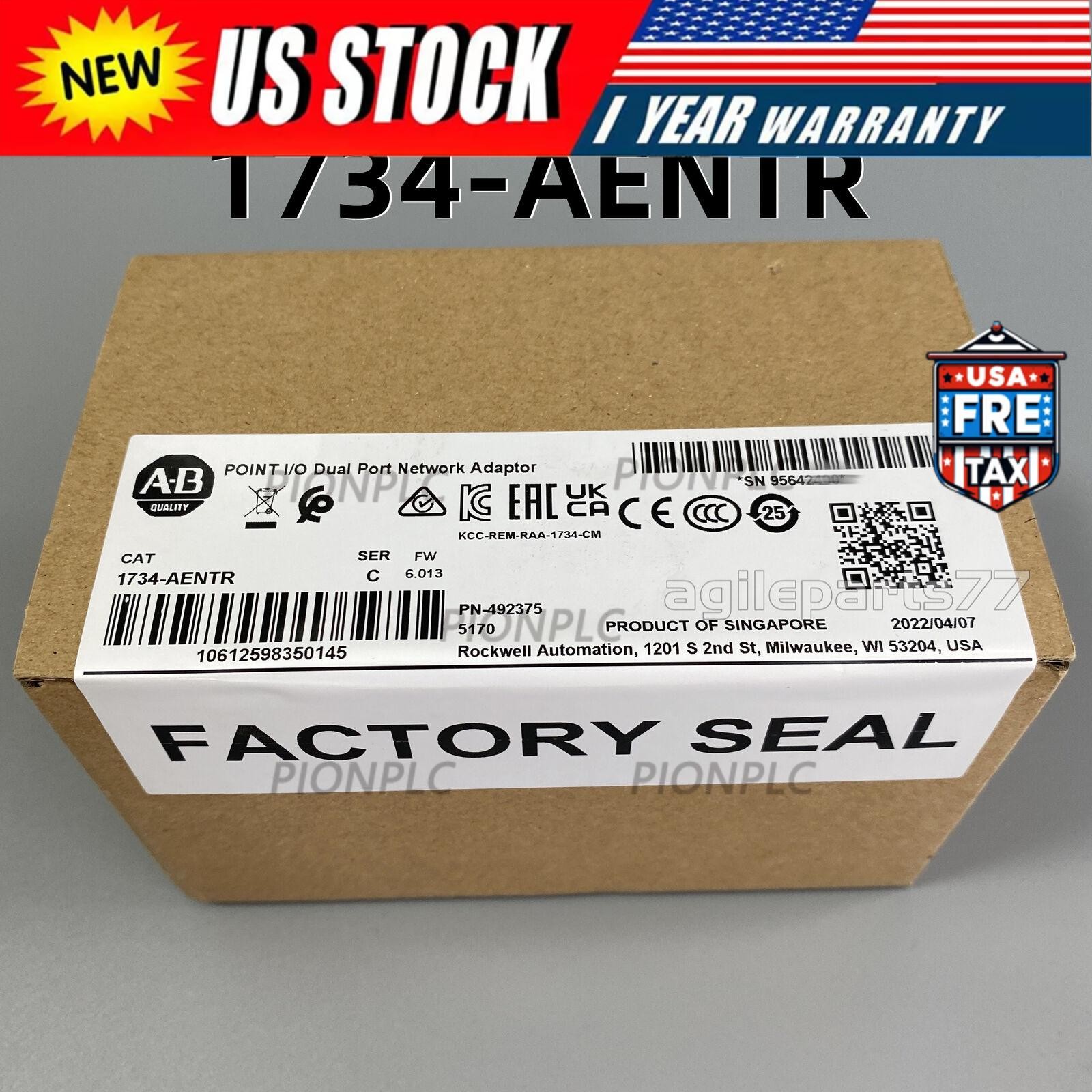 Allen-Bradley 1734-AENTR Point I/O Dual Port Adaptor Module Sealed US Free Tax