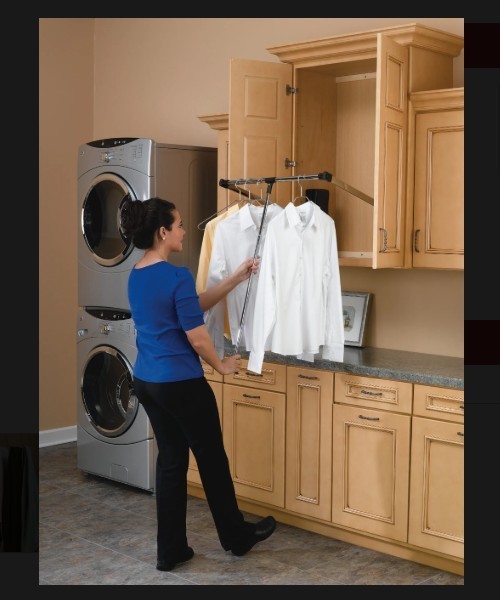 Rev-A-Shelf CPDR-2635 Pull Down 26 to 35 inch Closet Rod - Silver
