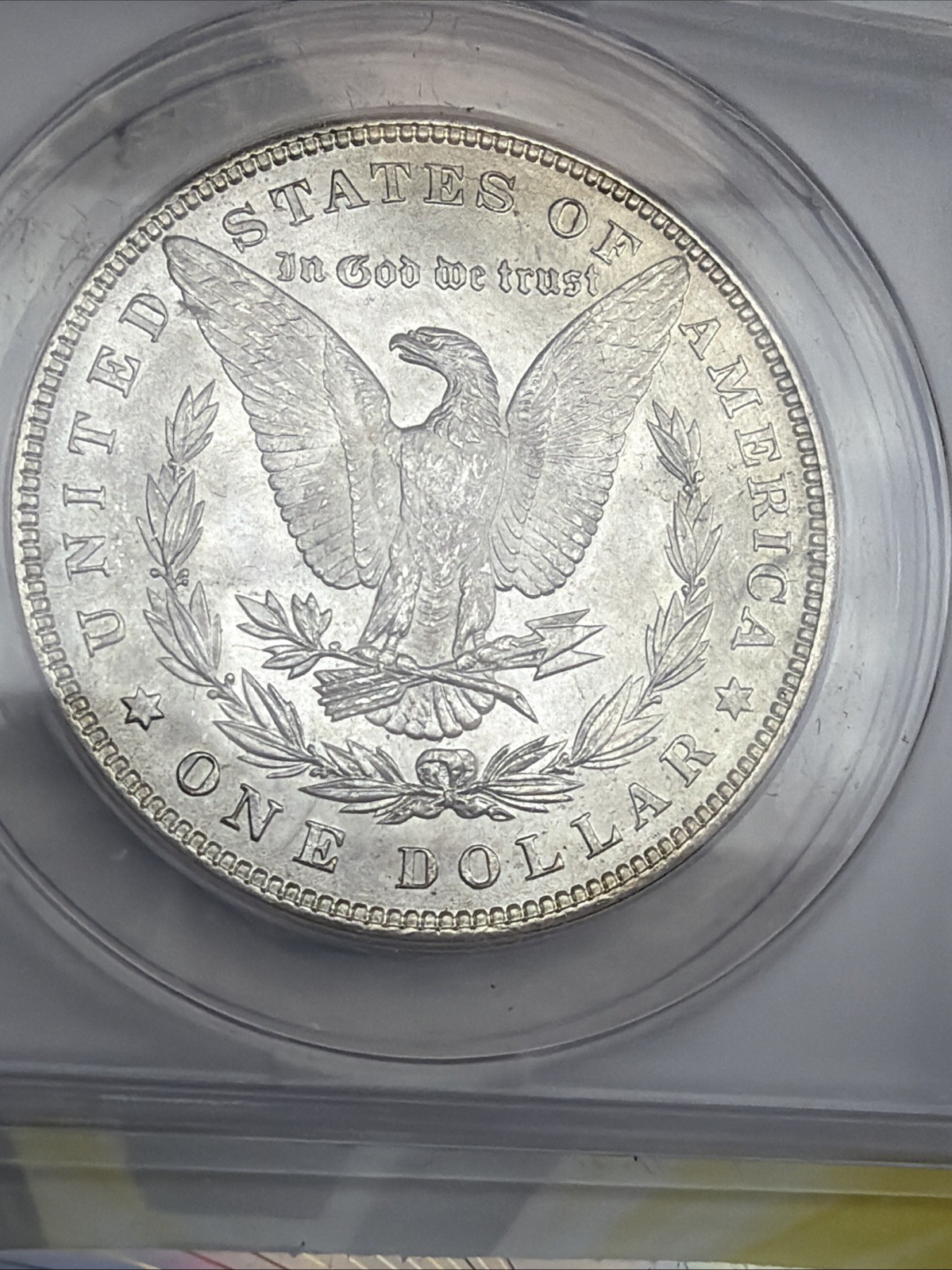 1884 Morgan Silver Dollar ANACS MS63 90% Silver