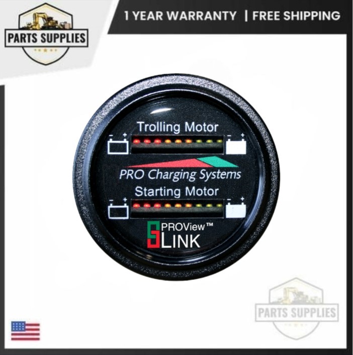 Dual Pro BFGWOM1524V/12V Dual Battery Fuel Gauge 24V/12V with DeltaView Link