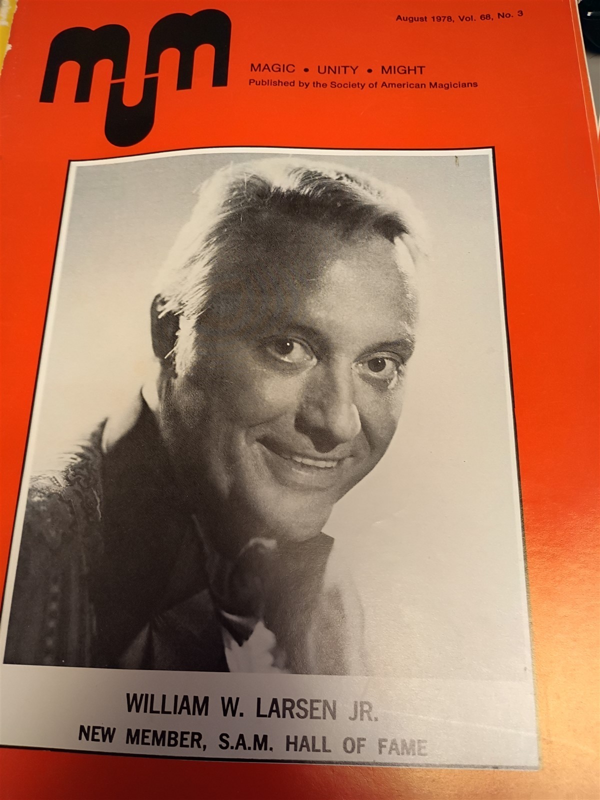 William W. Larsen Jr. MUM Society of American Magicians Magazine Issue 1978 #9