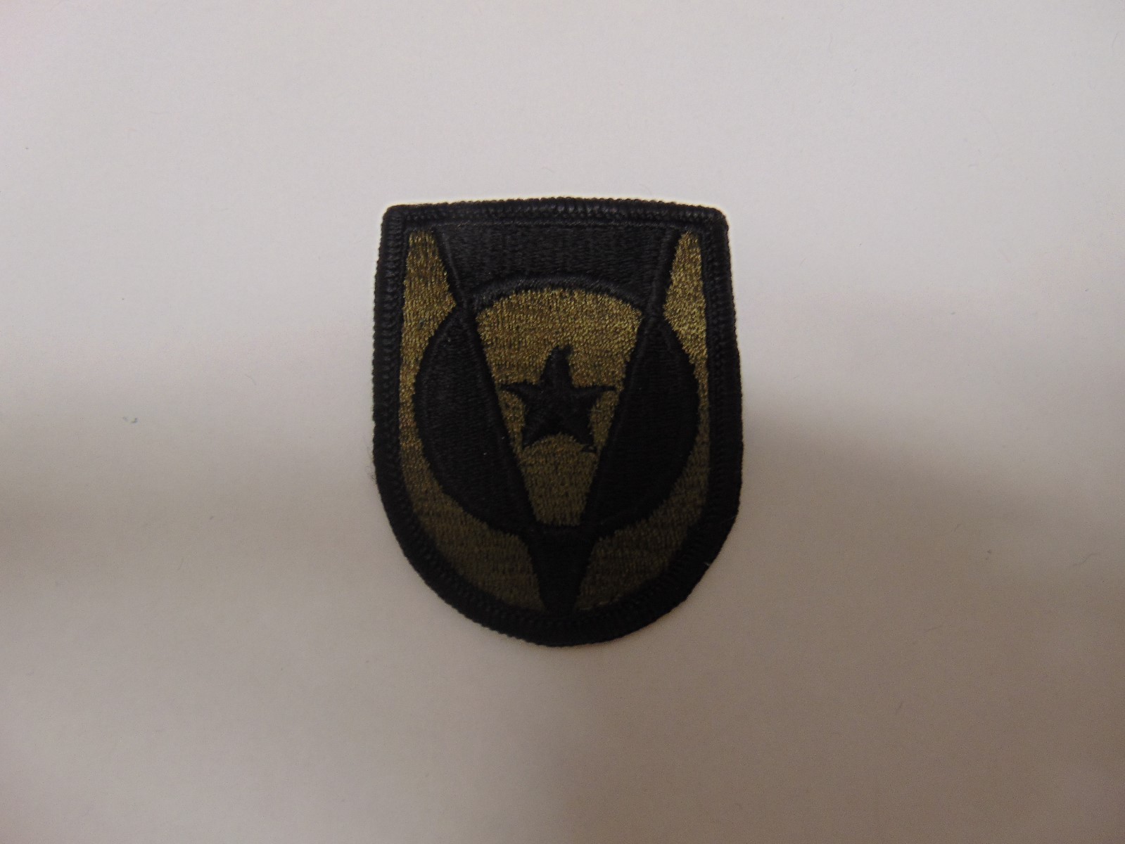 US MILITARY PATCH ARMY SEW ON 5TH TRANSPORTATION COMMAND GREEN SIBDUED