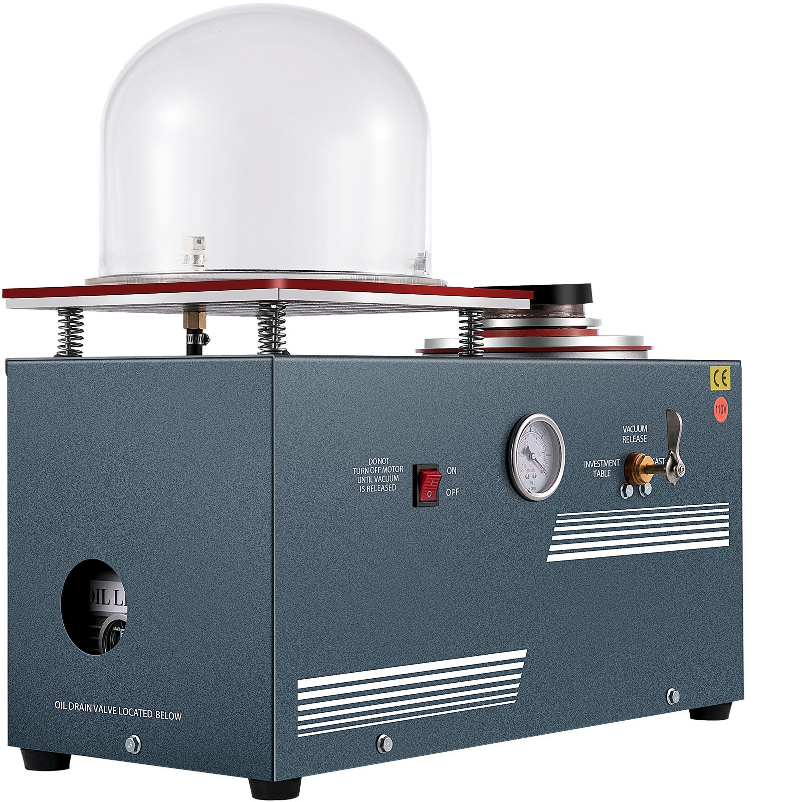 Jewelry Lost Wax Cast 2L Combination Vacuum Investing Casting Investment Machine