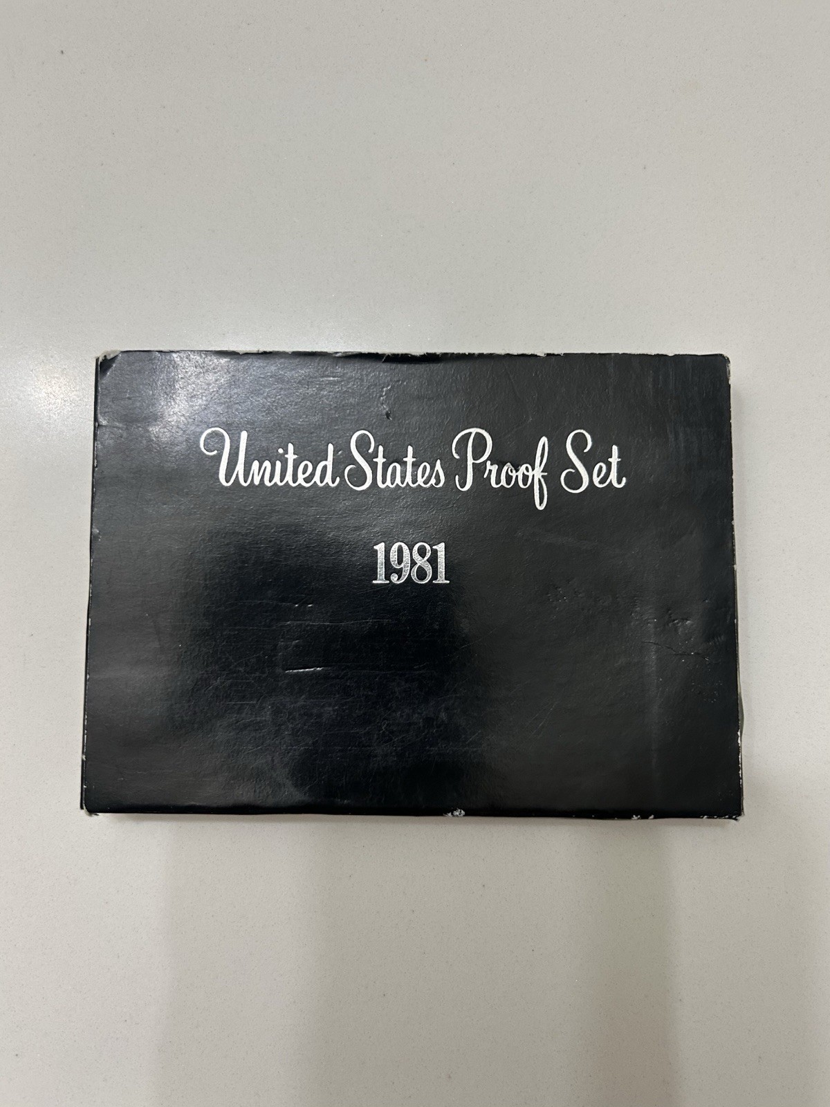 1981 United States Proof Set Original Holder & Black Envelope