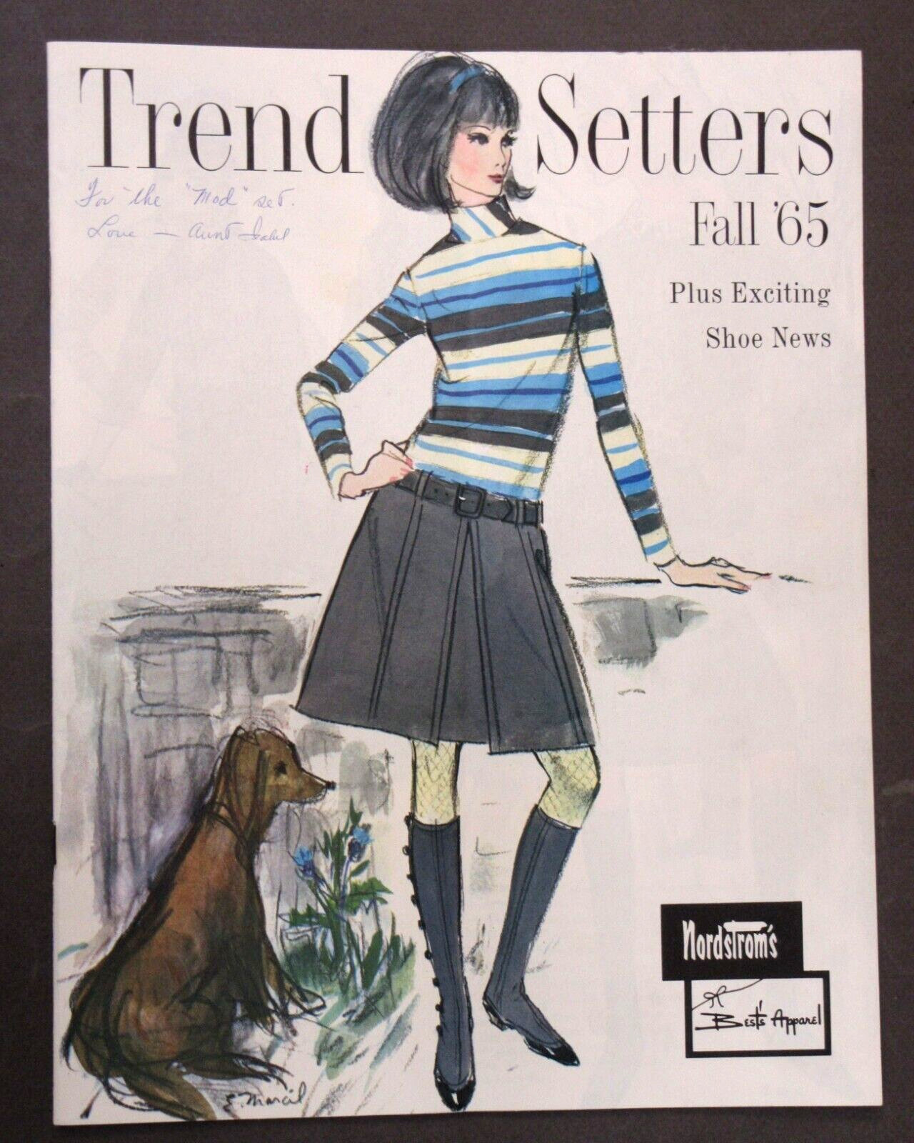 original 1965 Fall TREND SETTERS Mod female clothing catalog high grade  s7