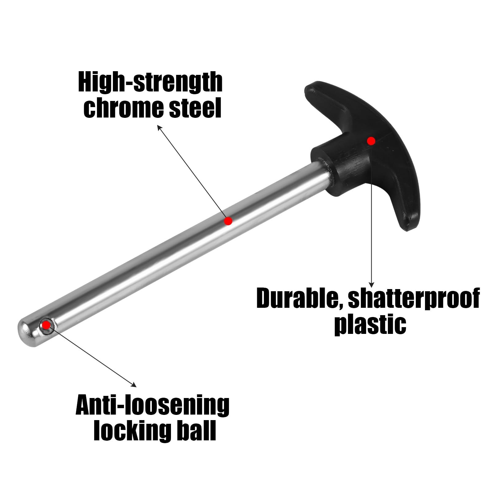 3/8 Inch Crescent Weight Stack Pin Heavy Duty Home Gym Machine Accessory