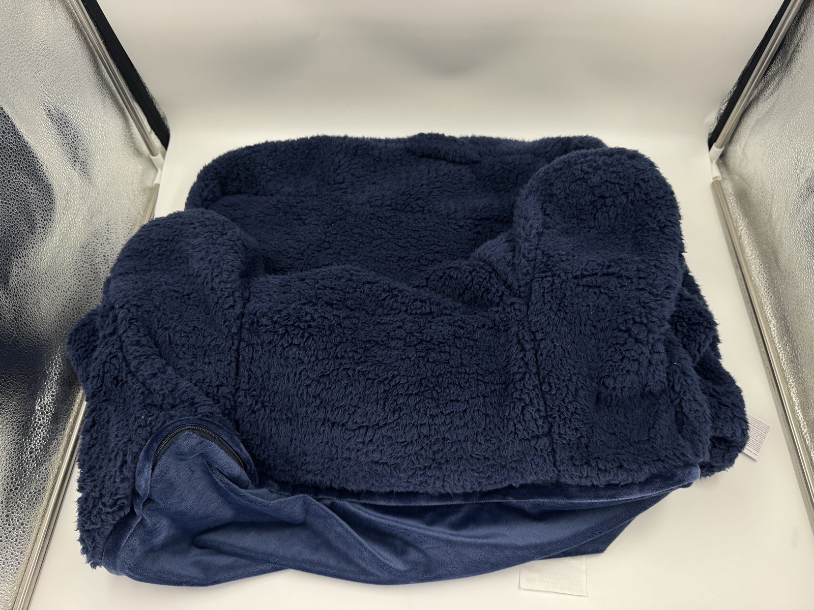 Pottery Barn Faux fur sherpa Anywhere Chair Slipcover REGULAR / Kids, Navy Blue