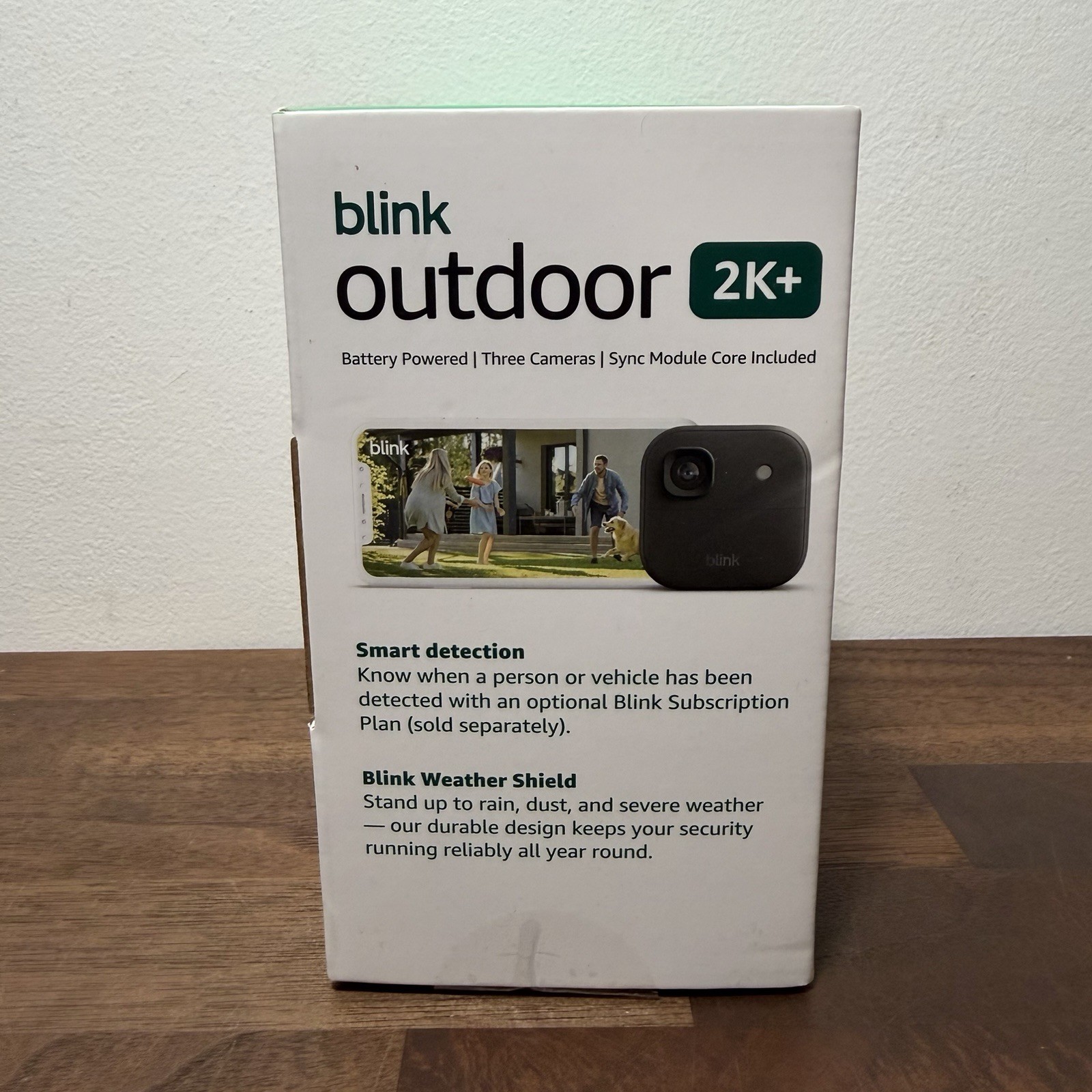 NEW BLINK OUTDOOR 2K+ WIRELESS SECURITY 3 CAMERA SYSTEM - BLACK - SHIPS TODAY