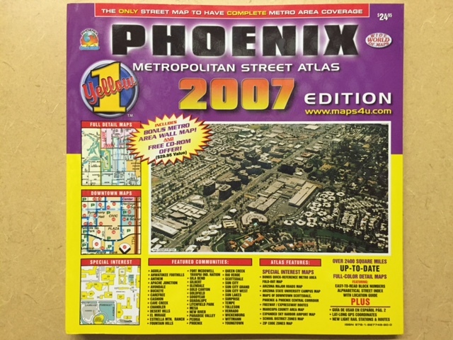 Phoenix Metropolitan Street Atlas 2007 Edition - Wide World of Maps Yellow 1